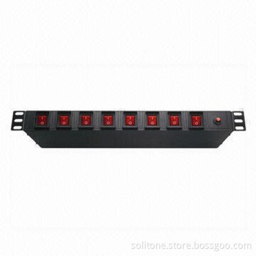Individual Switch Control PDU, 10A, 19-inch Network Cabinet Size 2U, Special Style